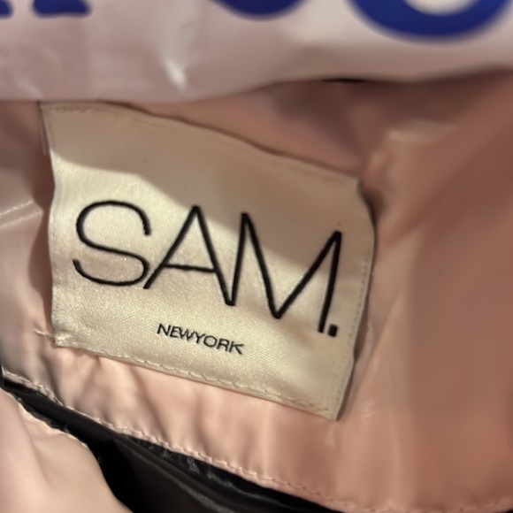 SAM. New York baby winter jacket in pink with real fur trimmed hood - Picture 3 of 4